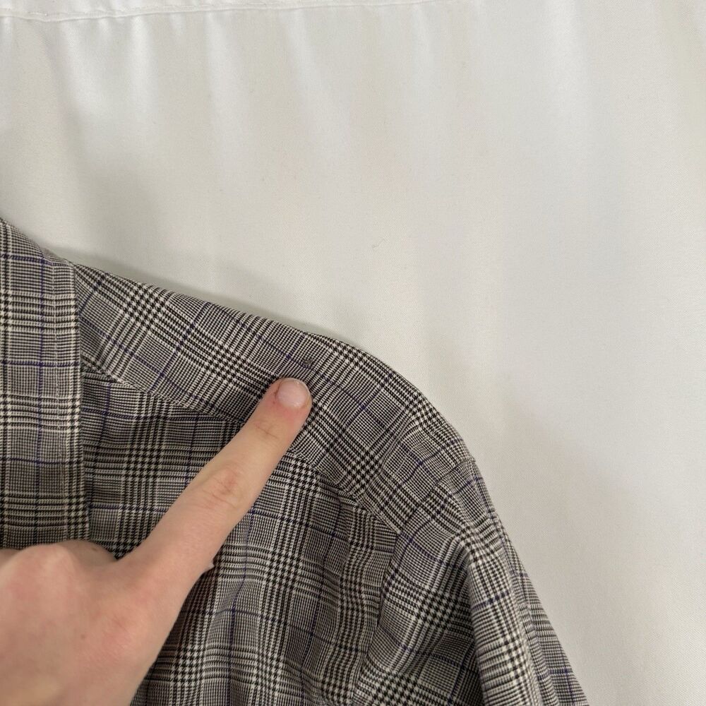 Ralph Lauren Dress Shirt Men's 16.5 Plaid Classic Fit Button Up Long Sleeve - Picture 8 of 12